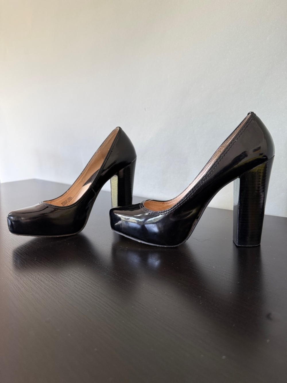 Michael Kors Glossy Black Patent Platform Pumps